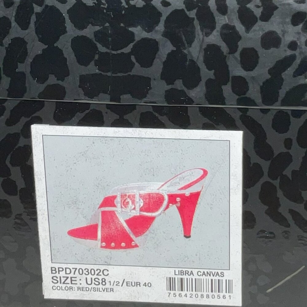 Baby Phat Libra Heels (Red/Silver)